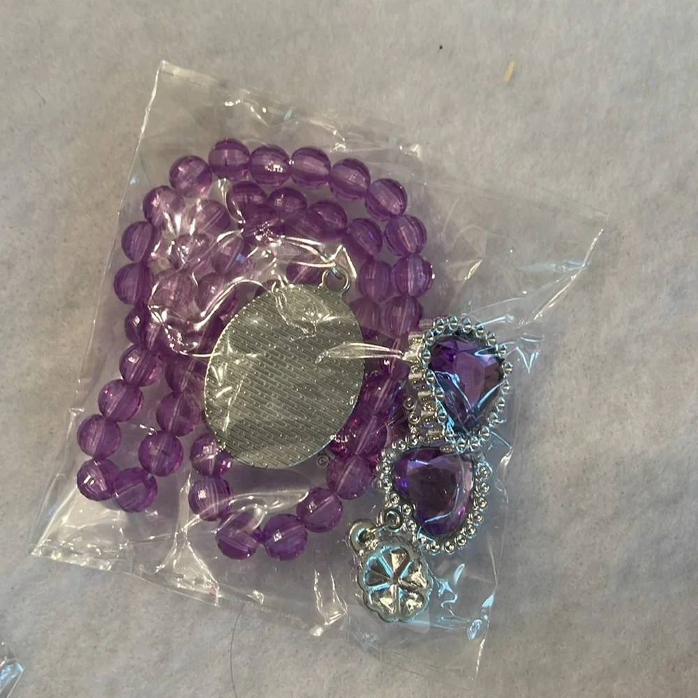 Mermaid Princess Costume Set - Purple and Green 130 or 7-8 year size new